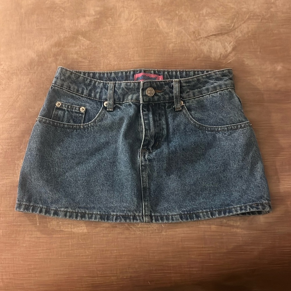 Edikted Denim Mini Skirt